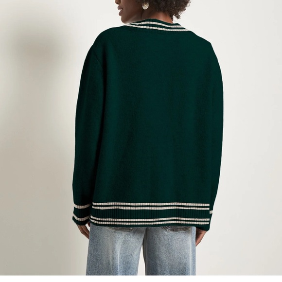 SEAS Island Cardigan in Heather Pinecrest - Picture 2 of 3